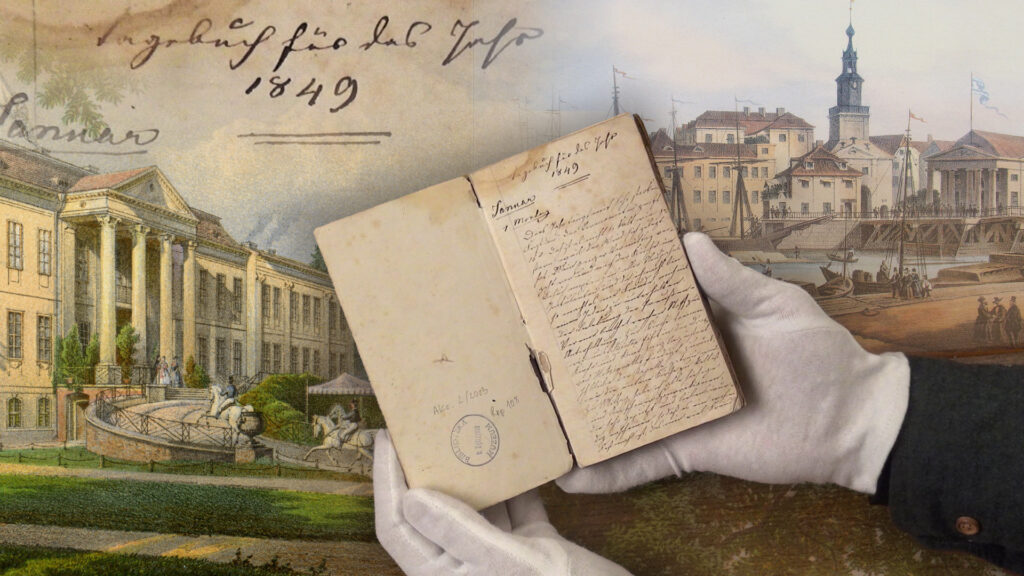 Dziennik Angeliki Wilhelminy zu Dohna, z domu von Dönhoff przekazany do zbiorów Muzeum